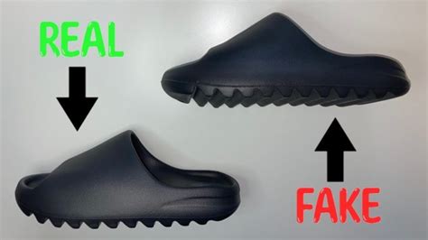 adidas slides fake vs original|adidas yeezy x slides.